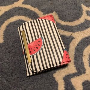 Trifold wallet with watermelon print